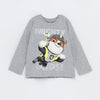 LFT Mighty Pups Print Grey Full Sleeves T-Shirt 12917