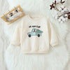 HM Oh What Fun Embroided Cream Fleece Sweatshirt 14258