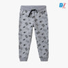 L&S Game Over All Over Print Grey Terry Trouser 12719