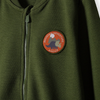 5.10.15 Mountain Adventure Dino Badge Ottoman Pale Green Mock Neck Zipper 12383