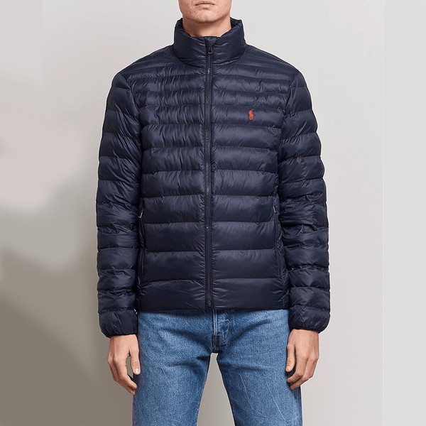 RL Small Pony  Full Sleeves Blue Puffer Jacket 12615