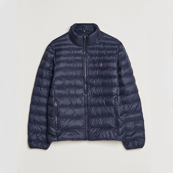 RL Small Pony  Full Sleeves Blue Puffer Jacket 12615