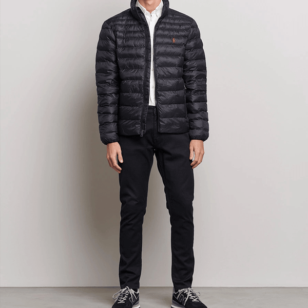 RL Small Pony Full Sleeves Black Puffer Jacket 12616