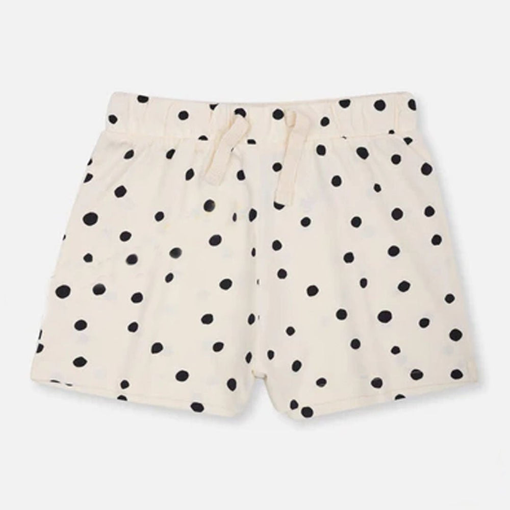 NXT Black Polka Dots Off White Girls Soft Shorts 11169