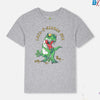 Luck O Saurus Rex Print Grey T.Shirt 11280