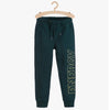 L&S Energy Print Emerald Green Ottoman Trouser 11440