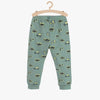 5.10.15 All Over Cars Print Mint Green Terry Trouser 11482