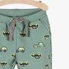 5.10.15 All Over Cars Print Mint Green Terry Trouser 11482
