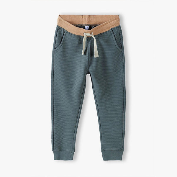 5.10.15 Contrast Belt Sea Weed Green Ottoman Trouser 11507