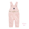 OSHKSH Peach & White Lines Without Belt Terry Girls Dungaree 11579
