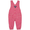 OSHKSH Buckle Style Red & White Lines Denim Dungaree 11588