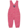 CRT Red & White Lines Terry Dungaree 11573