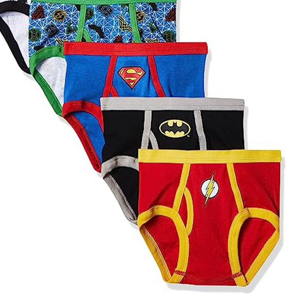Super Heros Plain Colors Mix Designs Pack Of 5 Underwears 11658