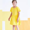CC Mango Yellow Plain Frock 11717