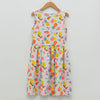 LCW Neon Fruits Print Sleeveless Grey Frock 11720