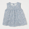 H&M Small Blue Flowers White Sleeveless Frock 11729