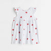 HM All Over Strawberries Print Striped  Frock 11734
