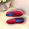 Superman All Over Print Red Fabric Sneakers Shoes 11768