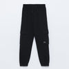 LFT Side Cargo Pockets Style Black Fleece Trouser 11883