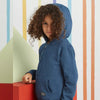 MX Future Edition Milange Blue Fleece Zipper Hoodie 11886