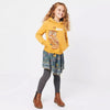 F Owl Embroided Mustard Hoodie 11911