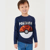 SY Pokemon Sequin Full Sleeves Navy Blue T-Shirt 11928