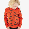 HM All Over Dino Dark Orange Sweater 11941