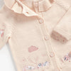 MC Embroided Wild Lifer Pink Cardigan 11955