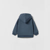 ZR Kangroo Pocket Cadit Blue Fleece Zipper Hoodie 12045