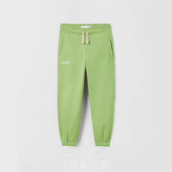 ZR Feel Cool Vibes Loose Style Pumpkin Green Terry Trouser 12086