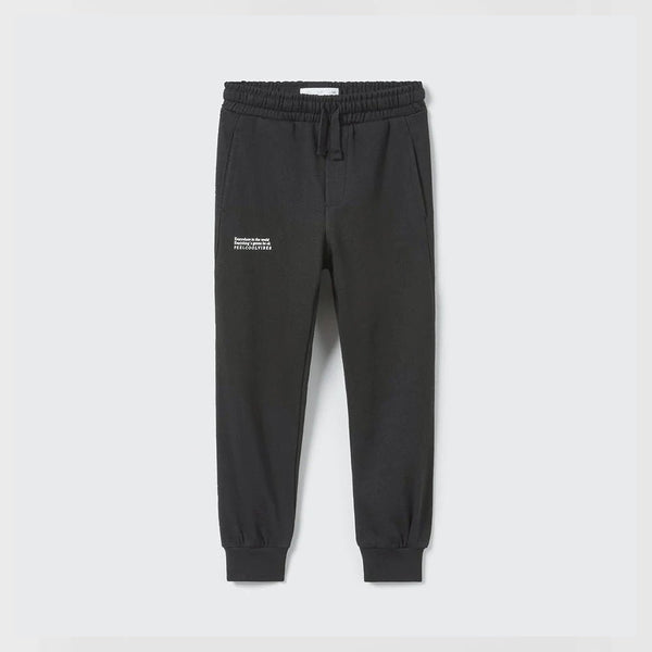 ZR Everywhere Cool Vibes Print Dark Grey Terry Trouser 12098