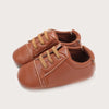 VLSN Leather Look Brown Moccasin Shoes 12132
