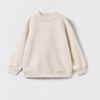 ZR Plain Skin Loose Style Fleece Sweatshirt 12206
