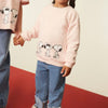 MG Snoopy Print Pink Fleece Sweatshirt 12249