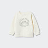 MG Great Peaks Embroided Off White Fleece Sweatshirt 12274