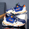 XXPA Rotating Laces Clip Navy Blue & Orange Joggers 12290