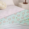 FBT Bear Face Sea Green Double Layer Fabric Blanket 12291