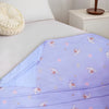 FBT Bunny Print Blue Double Layer Fabric Blanket 12296