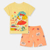 YKXT Cute Girls & Strawberry Yellow Shorts 2 Piece Set 11599
