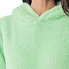 ZR Kangroo Pocket Sea Green Furr Hoodie 12301