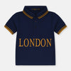 RL Royal Look London Embroided Navy Blue Polo 11617