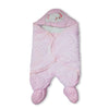 Elephant Face Applic Pink Ropmer Style Blanket 12320