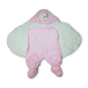 Elephant Face Applic Pink Ropmer Style Blanket 12320
