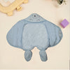 Puppy Face Embroided Powder Blue Romper Style Blanket 12321