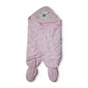 Bear Face Applic Powder Pink Romper Style Blanket 12323