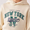 MX New York Print Off White Hoodie 12340