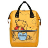 CN Pooh Bear Print Yellow Diaper Bag Pack 12430