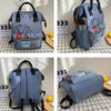 CN Pooh Bear Print Cadet Blue Diaper Bag Pack 12432