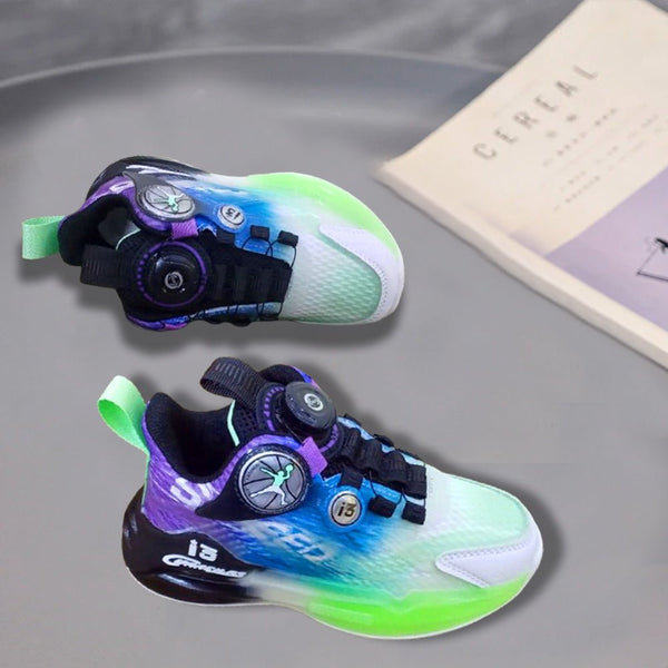 HGB Green With Black Smart Lock Shoes 12522