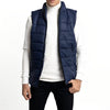 ZR Zip Pocket Navy Blue Sleeveless Puffer Jacket 12529
